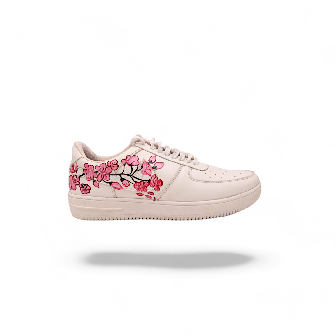 Cherry Blossom Hand-Painted Shoe