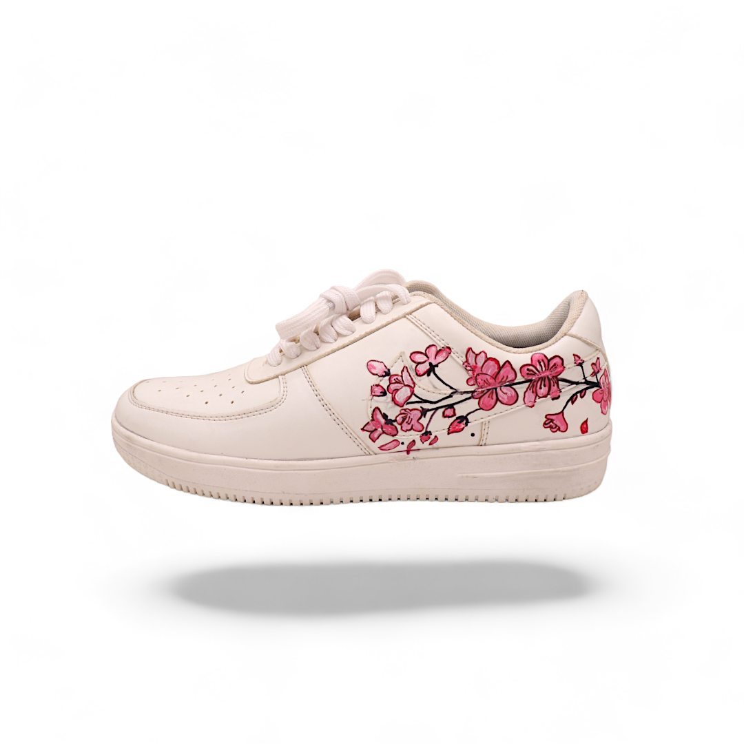 Cherry Blossom Hand-Painted Shoe